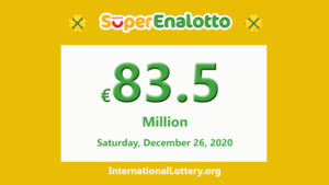 超级超级大奖彩票（SuperEnalotto）的奖金越来越吸引人，现在已达到8350万欧元。